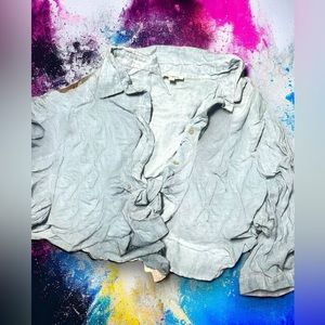 Umgee soft denim like crop/coverup